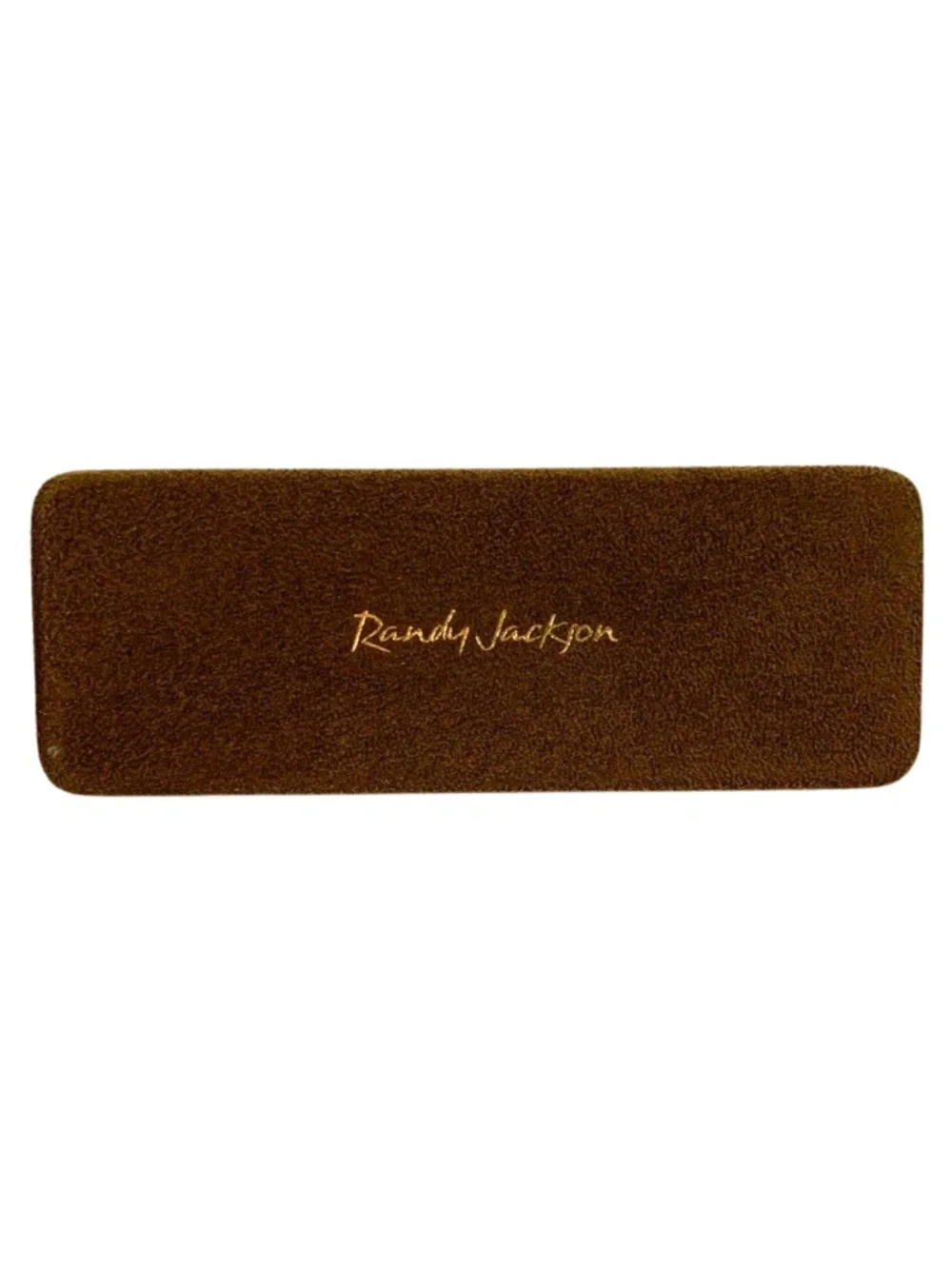 Suede Type Brown Glasses Hard Clam Shell Case Only No Glasses Minimalist Casual